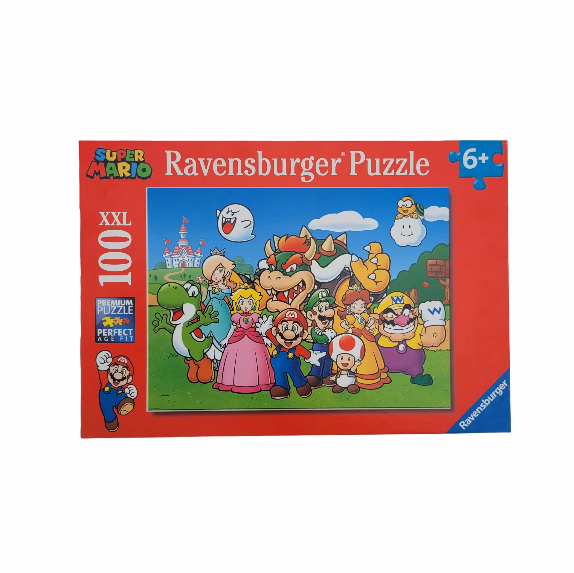 Supermario-pussel, kartongpussel, 100 bitar, skick A