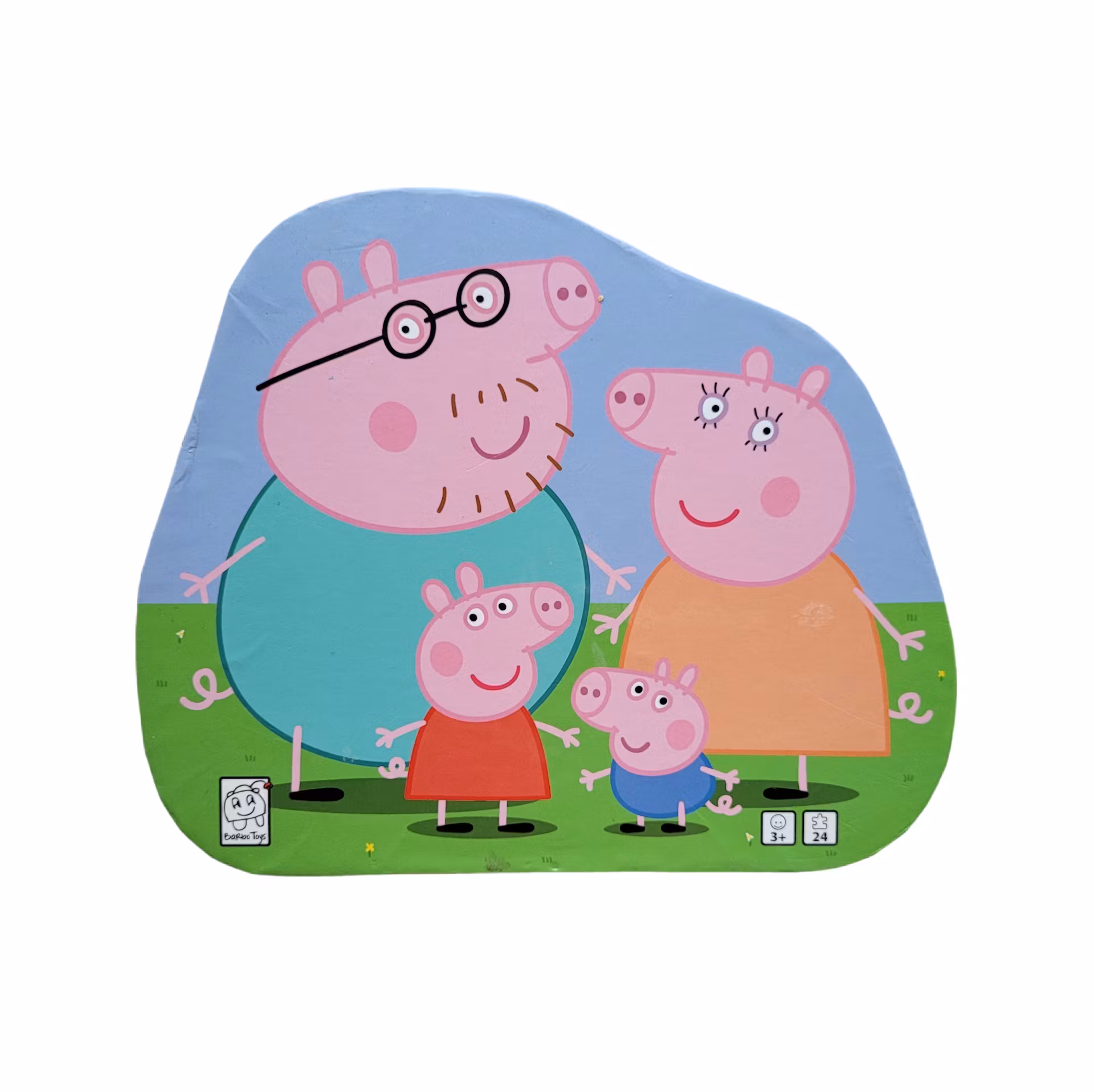 Greta Gris-pussel, kartong, 24 bitar, skick C