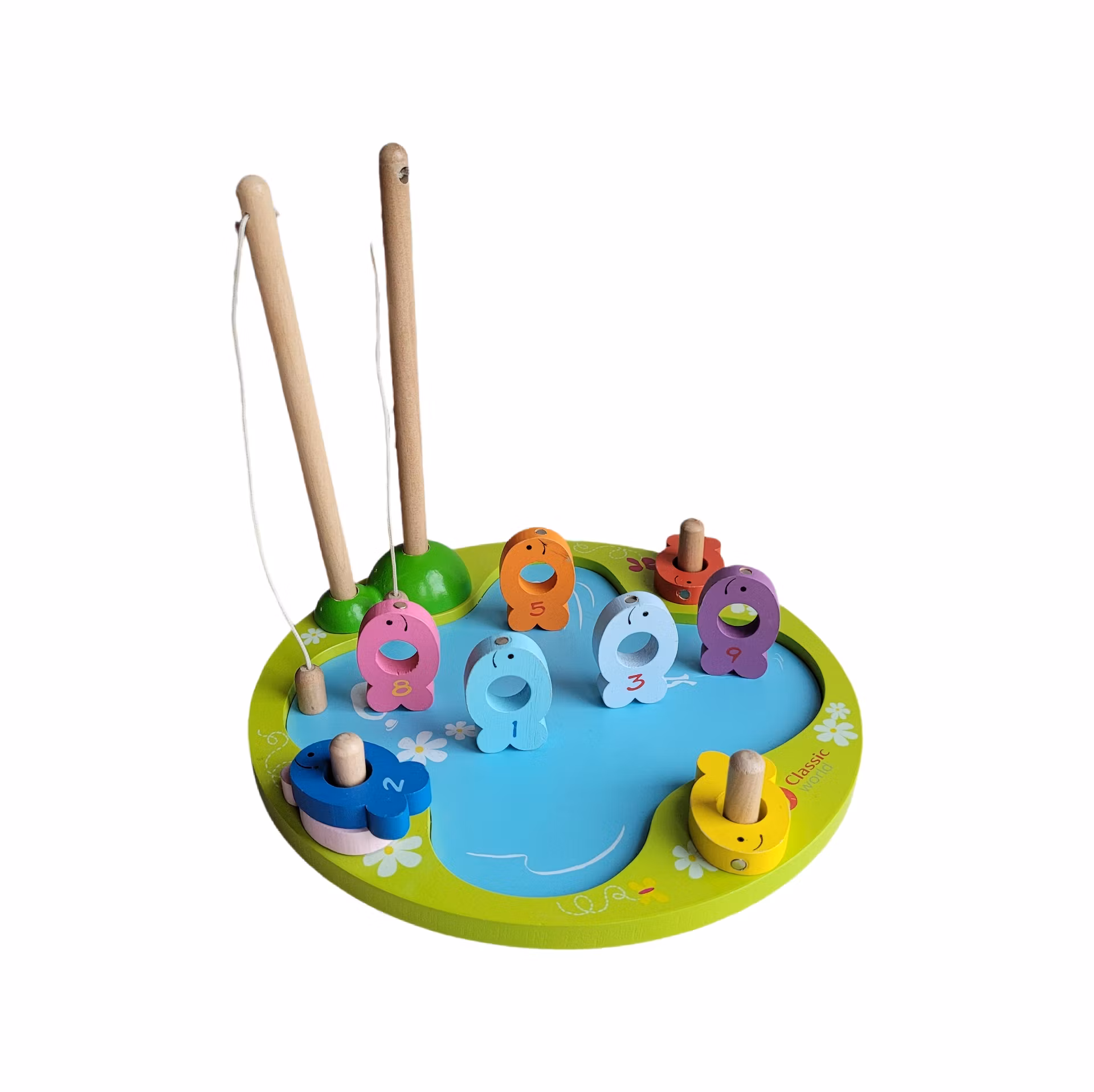 Fiskespel i trä, skick B