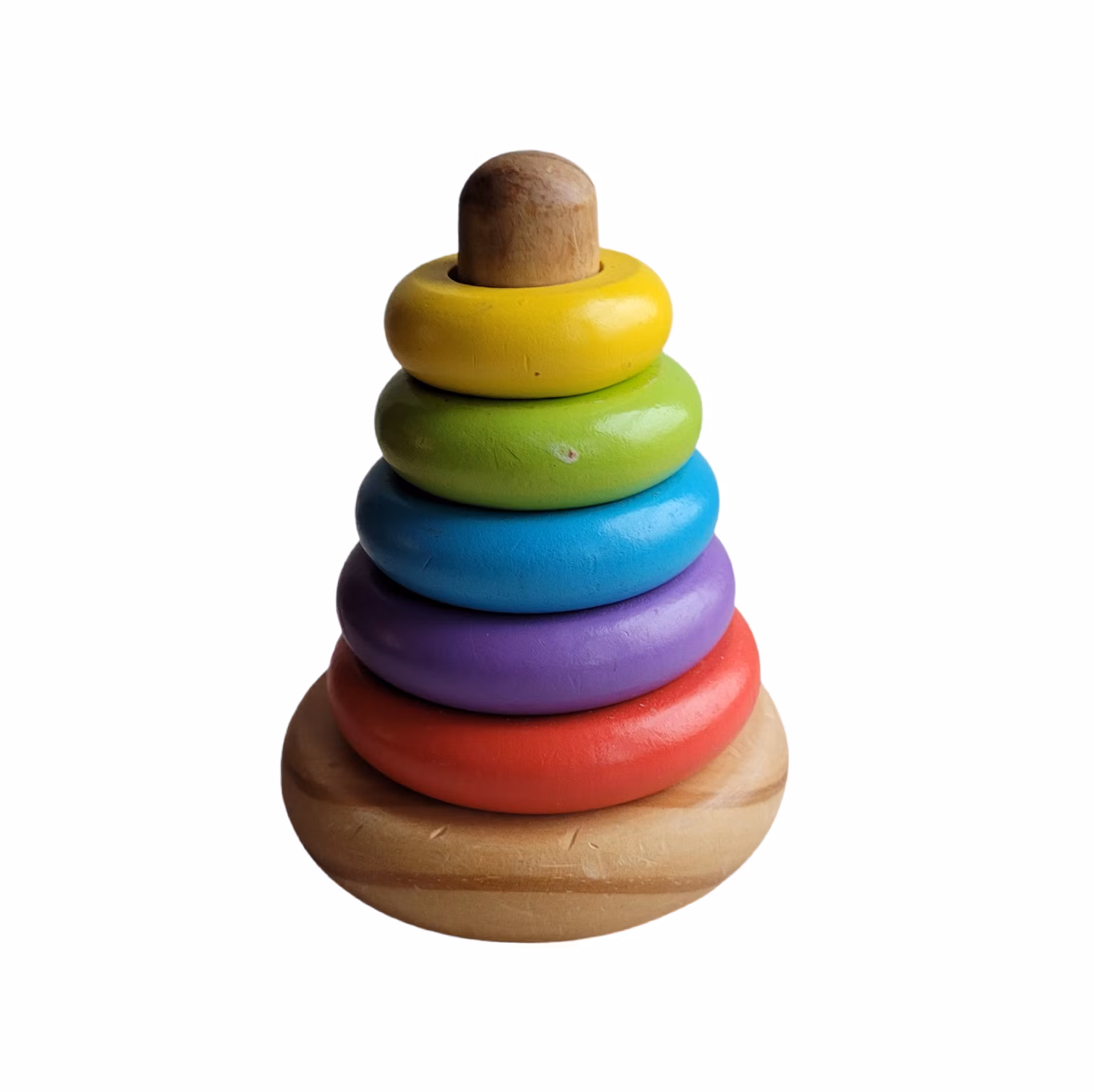 Stapelleksak i trä, Toys R us, skick B