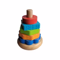 Stapelleksak i trä, Toys R us, skick C