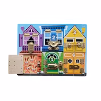 Aktivitetstavla med lås och luckor, Melissa & Doug, skick B