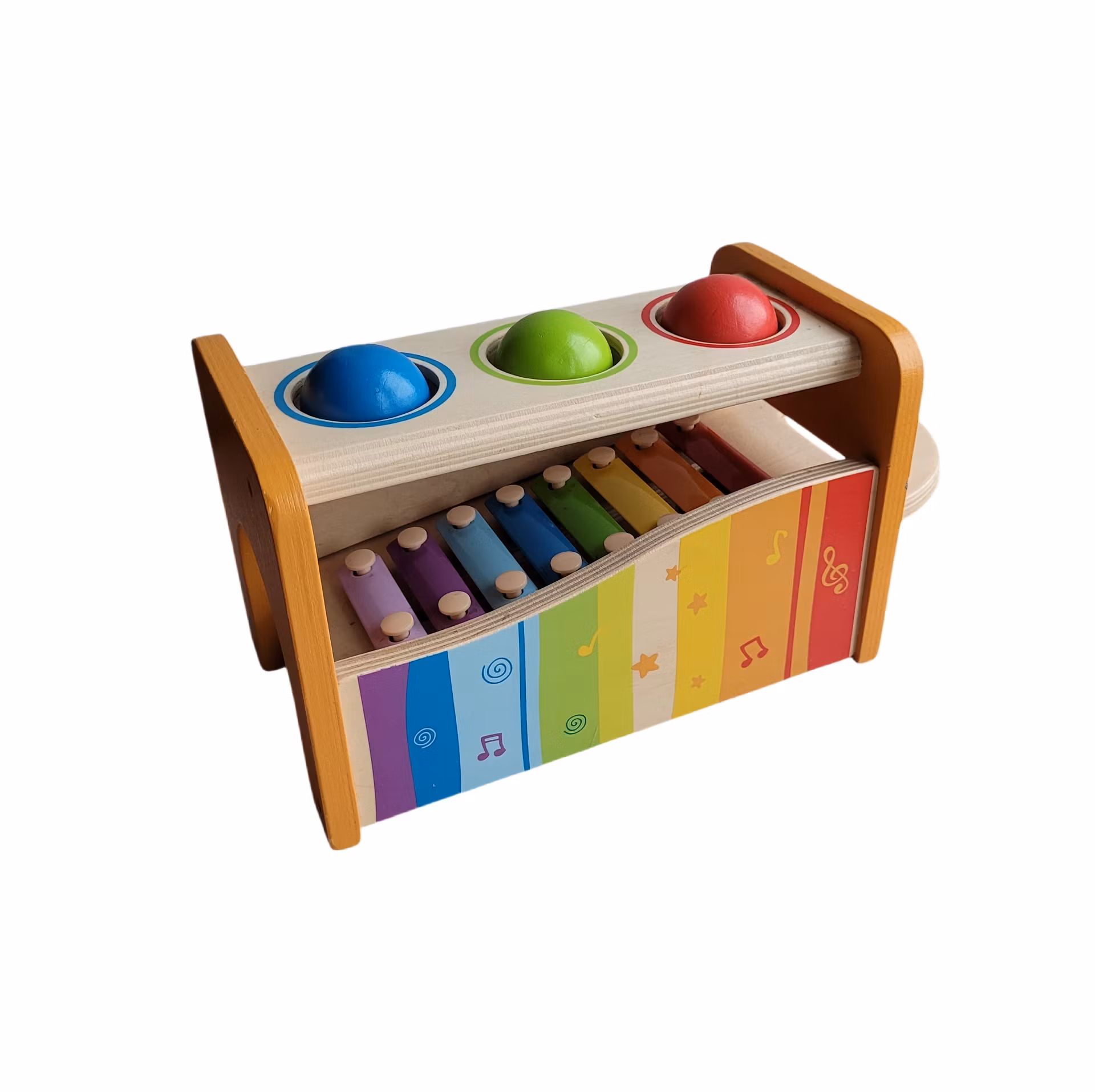 Träleksak med xylofon, Hape, skick B