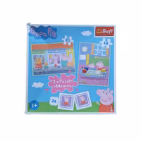 Greta Gris-pussel, kartong, med memo, skick B