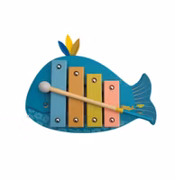 Xylofon i trä, Moulin roty, skick B