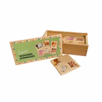 Domino, trä, skick B