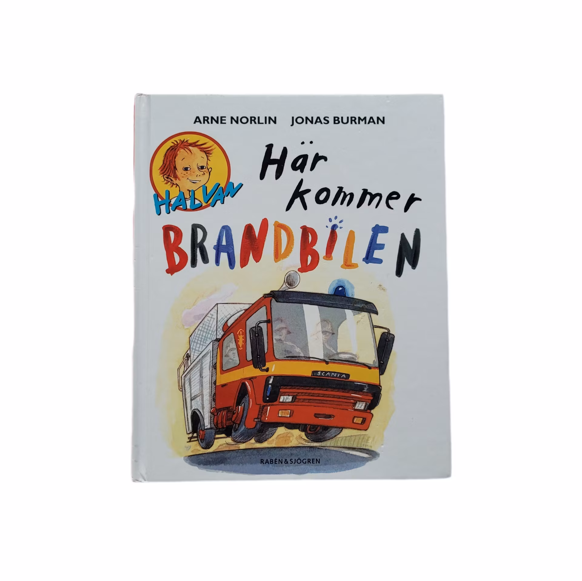 Här kommer brandbilen, Halvan-bok, skick B