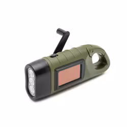 Dynamo- och solcellsficklampa