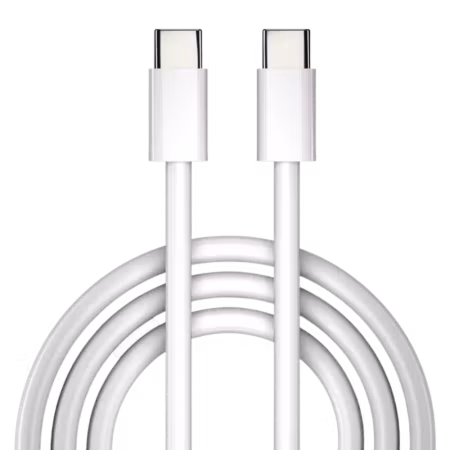 Snabbladdningskabel USB-C till USB-C 2m - Vit