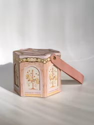 Fyrpack Rosa Karusell-lådor – Perfekta för festliga tillfällen och barnkalas