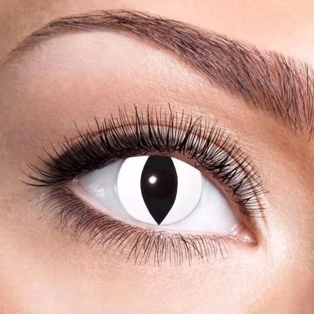 FÄRGLINSER, KATTÖGON VIT 1 ÅR