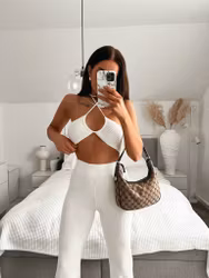 Robyn Ribbed Set - White