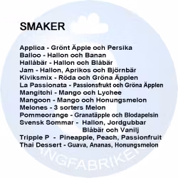 25ct Shortfill 100ml flaska (fylld med 50ml)