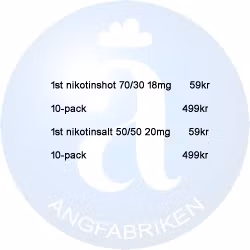 Nikotinshot (499kr för 10-pack)