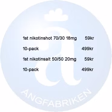 Nikotinshot (499kr för 10-pack)