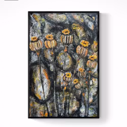 Stone and flowers