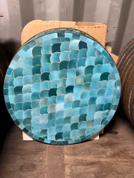 Turkost mosaikbord