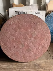 Rosa mosaik bord