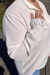 Stina vit lång blus