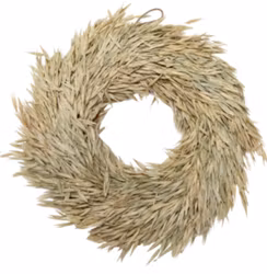 Blomsterkrans av strån