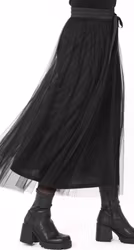 Paloma Tulle kjol svart