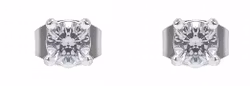 Ice örhänge i klar kristall och silver