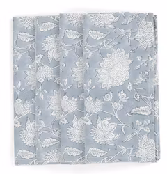 Servetter - Indian Rose - Dusty Blue 4-pack