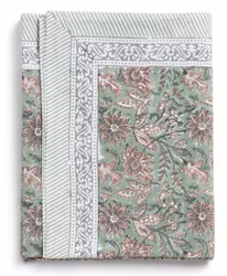 Duk - Indian Summer - Green/Rose - 150x230cm