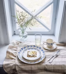 Löpare Ida Rand Beige/Vit