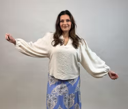 Blus Ellinora beige