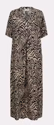Klänning Lorraine leopard mönster beige/svart