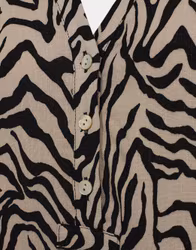 Klänning Lorraine leopard mönster beige/svart