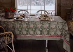 Bordsduk Oriental grön 150x230