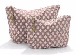 Necessär medaljong fuchsia/rose