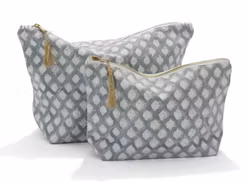 Necessär medaljong Cashmere blå