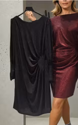 Klänning Luna vinröd