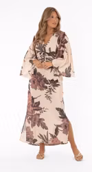 Meadow klänning i champagne/rose/sage