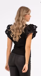 Ava top svart