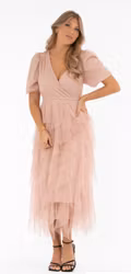 Clara Tulle klänning puder rosa