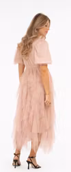 Clara Tulle klänning puder rosa