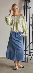 Carpi denim kjol