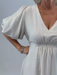 Camille klänning beige