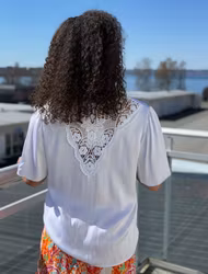 Silvia blus vit