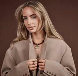 Marbella snäck halsband brun/guld