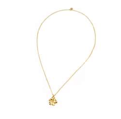 Lilly långt halsband i guld