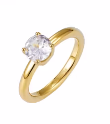 Stella solitär ring guld