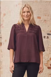 Nova blus i aubergine strl. 2xXL