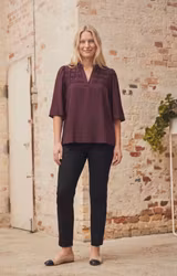 Nova blus i aubergine strl. 2xXL