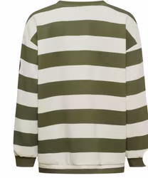 Nerina sweatshirt militärgrön/ brun