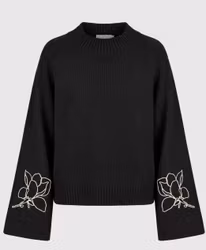 Gwen stickad pullover svart